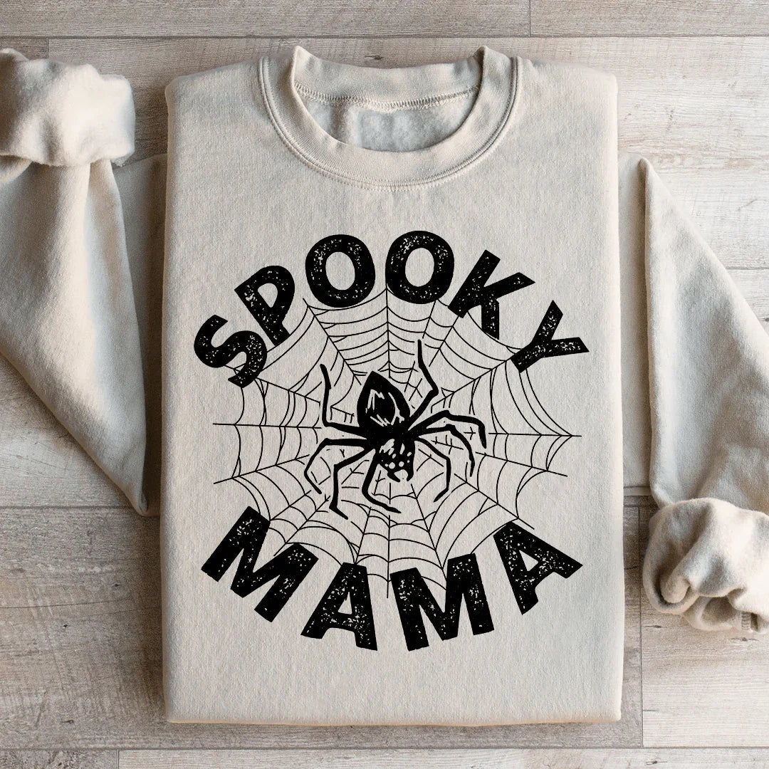 Spooky Mama Spider Web Sweatshirt