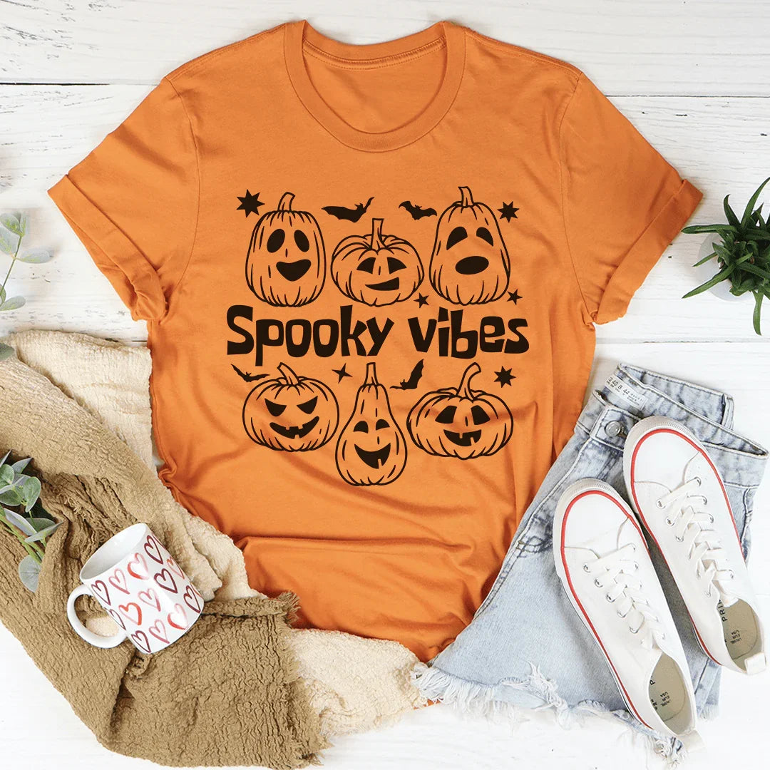 Spooky Vibes Pumpkins Tee