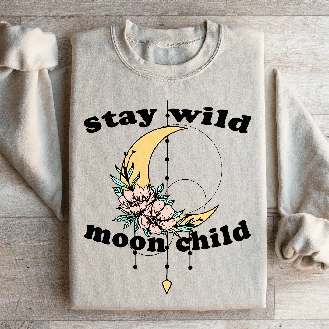 Stay Wild Moon Child Boho Sweatshirt