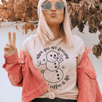 When You Are Freezing But Iced Coffee Is Life Tee